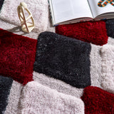 Origins - 3D Geo Shaggy- Red - Phoenox Rugs