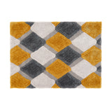 Origins - 3D Geo Shaggy- Ochre - Phoenox Rugs