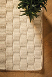 My Sculptured Collection - Textured - Basketweave- Ivory -  Washable-  Phoenox Rugs