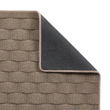 My Sculptured Collection - Textured - Basketweave- Mink -  Washable-  Phoenox Rugs