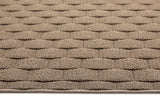 My Sculptured Collection - Textured - Basketweave- Mink -  Washable-  Phoenox Rugs