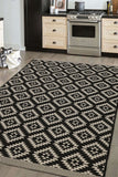 County - Flatweave - Genesis- Black-  Indoor / Outdoor - Melrose Interiors