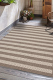 County - Flatweave - Stripe - Natural-   Indoor / Outdoor - Melrose Interiors