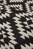 County - Flatweave - Genesis- Black-  Indoor / Outdoor - Melrose Interiors