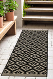 County - Flatweave - Genesis- Black-  Indoor / Outdoor - Melrose Interiors