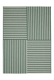 County - Flatweave - Multistripe - Green   Indoor / Outdoor - Melrose Interiors