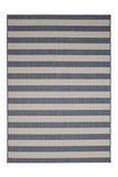 County - Flatweave - Stripe - Navy-   Indoor / Outdoor - Melrose Interiors