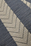 County - Flatweave - Stripe - Navy-   Indoor / Outdoor - Melrose Interiors