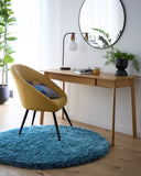 Chicago- Dark Teal - Shaggy-  Origins - Phoenox Rugs