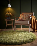 Chicago- Olive- Shaggy-  Origins - Phoenox Rugs