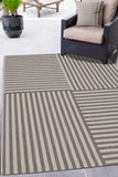 County - Flatweave - Multistripe - Natural-   Indoor / Outdoor - Melrose Interiors