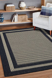 Flatweave Gel - Border- Navy- Anti--Slip- Melrose Interiors