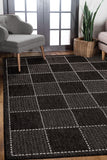 Flatweave Gel - Check - Black- Anti--Slip- Melrose Interiors