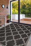 Flatweave Gel - Trellis- Black- Anti--Slip- Melrose Interiors