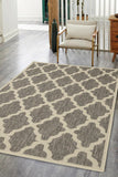 Flatweave Gel - Trellis- Grey- Anti--Slip- Melrose Interiors