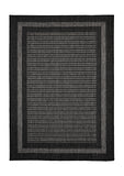 Flatweave Gel - Border- Black- Anti--Slip- Melrose Interiors