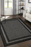 Flatweave Gel - Border- Black- Anti--Slip- Melrose Interiors