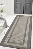 Flatweave Gel - Border- Grey- Anti--Slip- Melrose Interiors