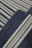 Flatweave Gel - Border- Navy- Anti--Slip- Melrose Interiors