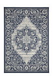 Flatweave Gel - Medallion - Navy - Anti--Slip- Melrose Interiors