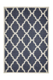 Flatweave Gel - Trellis- -Navy- Anti--Slip- Melrose Interiors