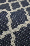 Flatweave Gel - Trellis- -Navy- Anti--Slip- Melrose Interiors