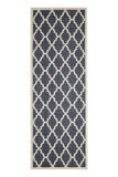 Flatweave Gel - Trellis- -Navy- Anti--Slip- Melrose Interiors