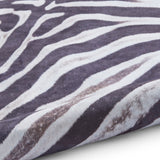 Faux Animal Print - Zebra Print  - Black / WHite