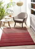 Fine Stripes - Red- Origins - Phoenox Rugs