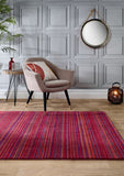 Fine Stripes -  Purple / Pink- Origins - Phoenox Rugs