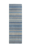 Fine Stripes -  Blue / Beige- Origins - Phoenox Rugs