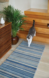 Fine Stripes -  Blue / Beige- Origins - Phoenox Rugs