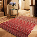 Fine Stripes - Red- Origins - Phoenox Rugs