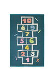 Printed Play Mats - Hopscotch Rug - Navy -Melrose Interiors