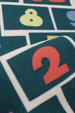 Printed Play Mats - Hopscotch Rug - Navy -Melrose Interiors