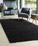 Jazz - Shaggy- Black - Melrose Interiors