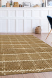 Jute Check- Natural - Melrose Interiors