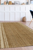 Jute Stripe-  Natural - Melrose Interiors