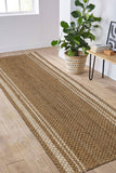 Jute Stripe-  Natural - Melrose Interiors