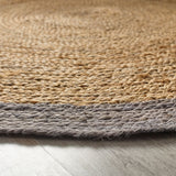 Jute Border  - Grey - Origins-  Phoenox Rugs