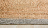 Jute Border  - Sage Green - Origins-  Phoenox Rugs