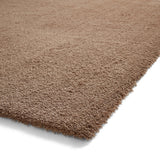 Kara - Plain Shaggy - Washable- Walnut