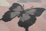 Maestro - Butterflies - Grey / Blush - Melrose Interiors