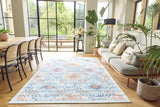 Modern Damask- Vivid Contemporary- Washable - Hug Rug - Pheonox Rugs