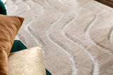 Soft Carved Wave - Cream-   Origins-  Phoenox Rugs