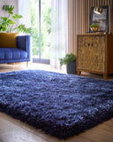 Extravagance - Navy  - Shaggy - Origins - Phoenox Rugs