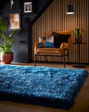 Extravagance - Teal- Shaggy - Origins - Phoenox Rugs