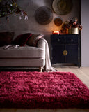 Extravagance - Wine- Shaggy - Origins - Phoenox Rugs