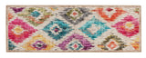 Painted Ikat- Vivid Contemporary- Washable - Hug Rug - Pheonox Rugs