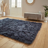 Polar Plush - Plain Shaggy - Navy